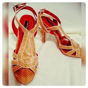 Charles Jourdan Polka Dot Heels Cute!